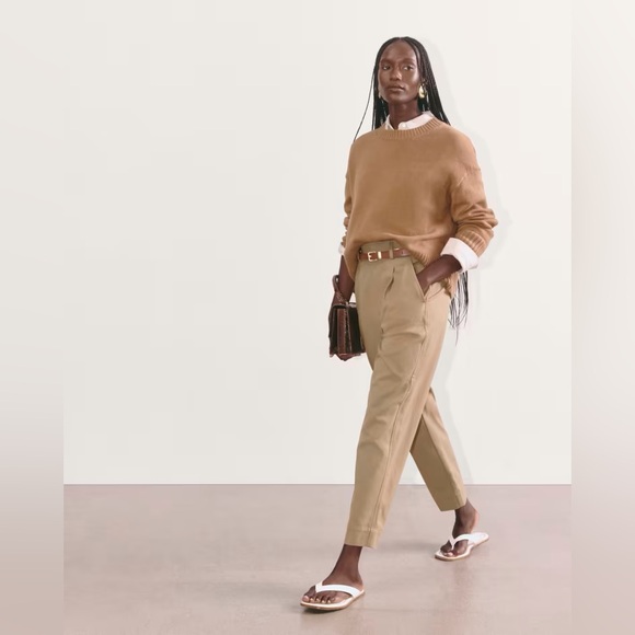 The Tencel Way-High Taper Pant/The Draper Tapered Pant in Buttersmooth Ash Brown - Picture 2 of 7